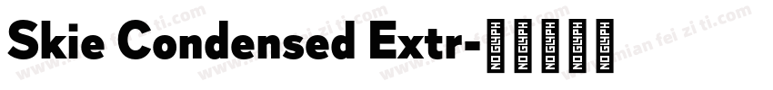 Skie Condensed Extr字体转换